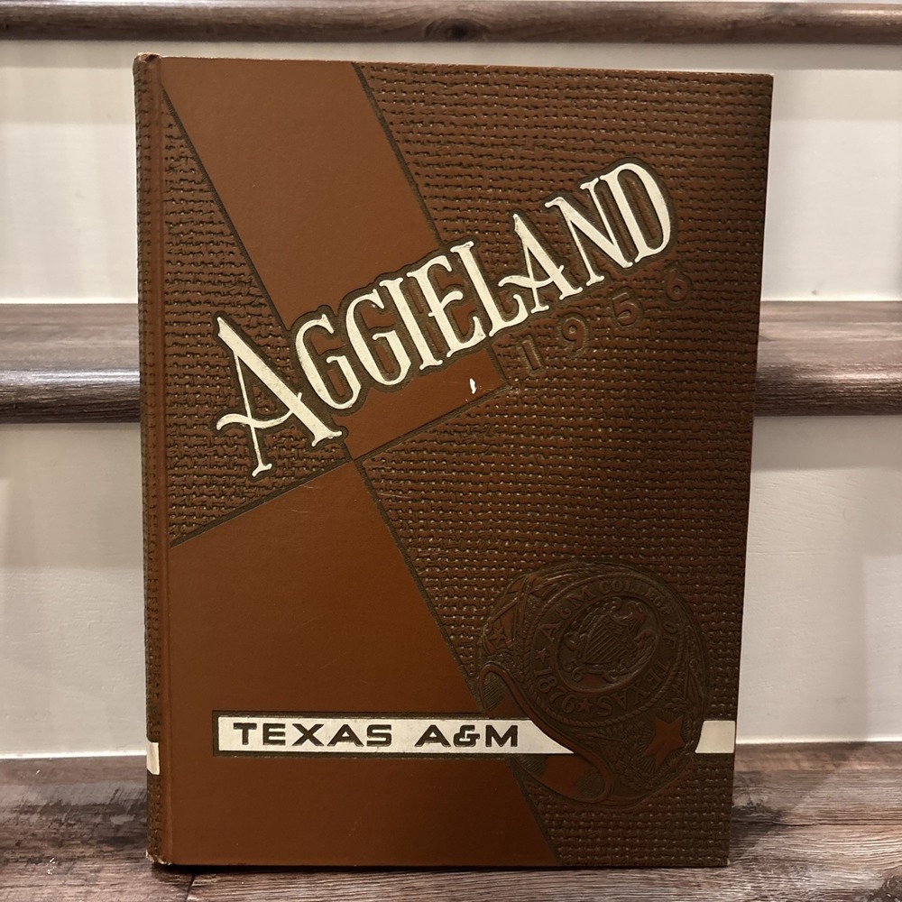 1956 📚Texas A&M Aggieland University Yearbook 💫XL Size Texas Aggies